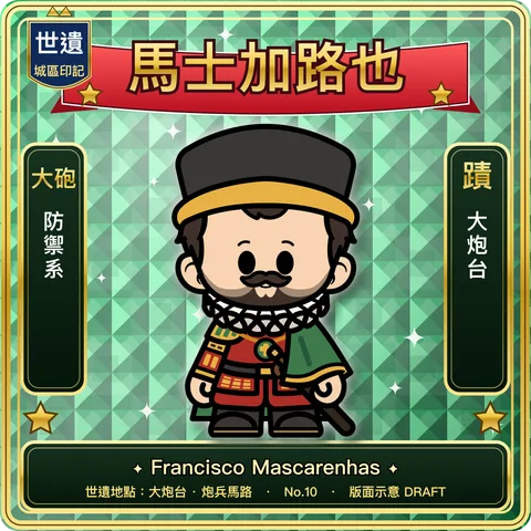 No.10 馬士加路也 正面：角色插畫